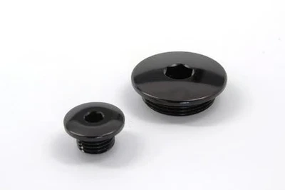 Works Connection Engine Plugs - Black Motorcycle ATV/UTV Dirt Bike 24-509 - Image 1 of 3