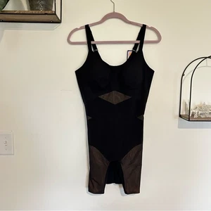 Nuevo con etiquetas Body Honeylove Negro Superpoder Medio Muslo Refuerzo Abierto Talla Grande - Imagen 1 de 9