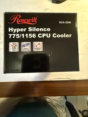 ROSEWILL HYPER SILENCE Model RCX-Z300 775/1156 CPU COOLER 92MM - Image 1 of 4