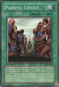 1x Painful Choice - MRL-049 - Super Rare - 1st Edition MRL - Magic Ruler YuGiOh - Picture 1 of 1