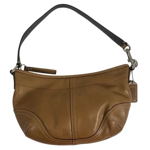Y2K COACH Soho Mini Hobo Camel Tan Crescent Shoulder Bag Wristlet w/ Tag 4283 - Picture 1 of 12