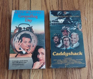 VHS GROUNDHOG DAY + CADDYSHACK BILL MURRAY CHEVY CHASE - Bild 1 von 3