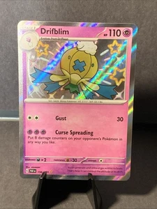 Pokemon TCG Drifblim Paldean Fates Baby Shiny Holo Card 156/091 NM/M - Picture 1 of 2