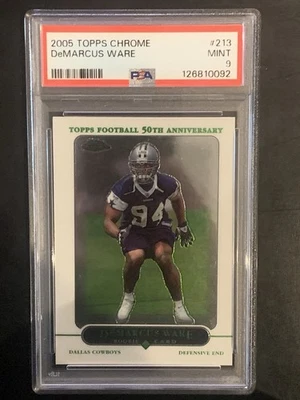 2005 Topps Chrome - DeMarcus Ware #213 (RC) Psa 9 - Image 1 of 2