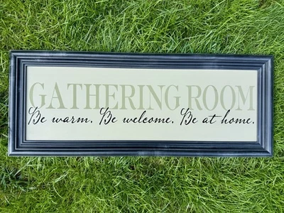 Letrero de arte de pared para sala de reuniones casa de campo Shabby Chic Danielson Designs Foto 1 de 4