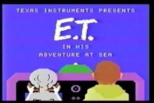 TI-99/4A  E.T. AND HIS ADVENTURES AT SEA ON 5.25 FLOPPY DISK - Picture 1 of 1
