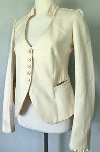**8**42* allegri cotton Lined Blazer Dress Jacket Blouse Tank Top Tunic ITALY - Picture 1 of 12