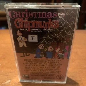 Christmas with The Chipmunks Alvin Simon Theodore Vintage Casette Tape - Picture 1 of 13