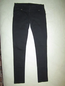 Patrizia Pepe Jeans Firenze Jeans 44 30 x 34 Black Skinny Cotton Nice! - Picture 1 of 14