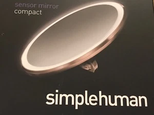 Simplehuman Sensor Mirror Compact 3x Rose Gold. 4” Brand New Sealed - Picture 1 of 12