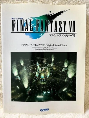 Final Fantasy VII 7 Original Sound Piano Sheet Music Book musical score - Image 1 of 2