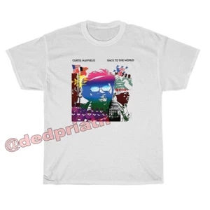 Camiseta Curtis Mayfield, Regreso al Mundo, Camiseta Nueva, Regalo Hijo, Camiseta Días del Padre - Imagen 1 de 2