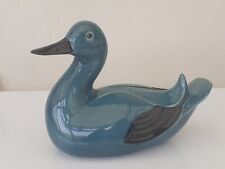 Poole Pottery large Duck blue & black