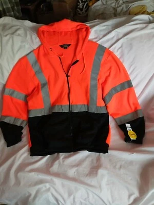 M-Safe Majestic High Visibility Bomber Jacket 75-5334 XL Size Caltrans Cal Trans - Image 1 of 4
