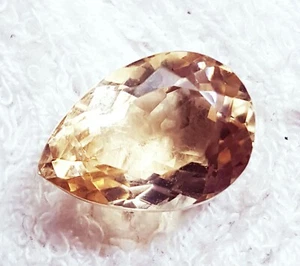 Natürlicher Citrin 8,30 ct Birnenform lose Edelstein zertifiziert - Bild 1 von 6