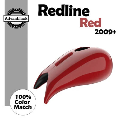 Cubierta de tanque estirada roja Redline para Harley Davidson Street Road Glide 2009+ Foto 1 de 4