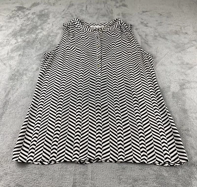 Фиолетовый + Claire женщин M. Майка на пуговицах черный белый полиэстер без рукавов C4 - Изображение 1 из 4