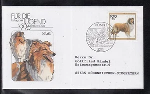 Germany 1996 beautiful FDC - Charity Stamps Dogs " Collie" of beautiful FDC - Picture 1 of 1