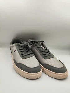 NEW Tommy Hilfiger Sneakers Gray  Lace-Up Athletic Shoes Lelini Size 12M - Picture 1 of 8