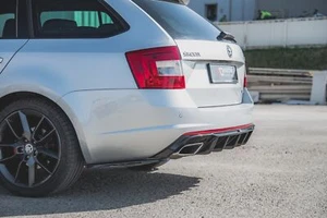 Difusor de aletas de aproximación trasera V.2 para Skoda Octavia RS Mk3/Mk3 FL hatchback/combi s - Imagen 1 de 9