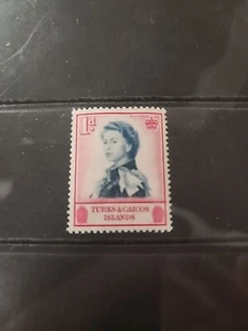 stamps - Turks & Caicos Islands - 1957- 1d - Mnh -Lot 204 - Picture 1 of 1