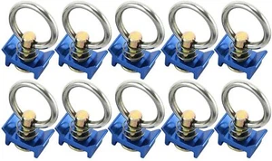 10 Pack Single Stud Fitting W/ Round O Ring L-Track Airline Toss Track Tie Down - Bild 1 von 8