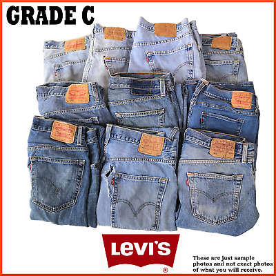 Vintage Levis Jeans Nível C Masculino W31 W32 W34 W36 W38 W40-danificada/Distressed • 10.37€