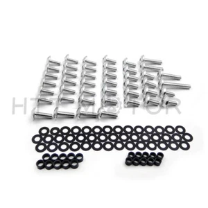 Aluminum Fairing Bolt Kit For 1999-2000 Honda CBR 600 F4/ 01-07 CBR 600 F4i Silv - Picture 1 of 5