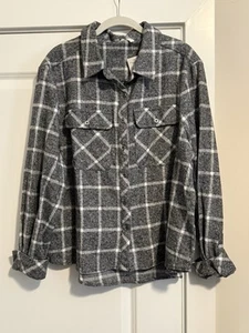 Buckle BKE Women’s Size Large Button Up Eased Long Sleeve Plaid Flannel Shirt - Picture 1 of 4