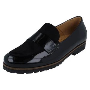 Femmes Gabor à Enfiler Mocassins Cuir Avec Petit Environ 1.5 CM Bloc Talon : - Foto 1 di 10
