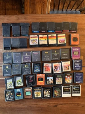 Large Lot Of 49 Atari Games Tele-Games Imagic Sega Vintage Video Games Cartridge - Image 1 of 4