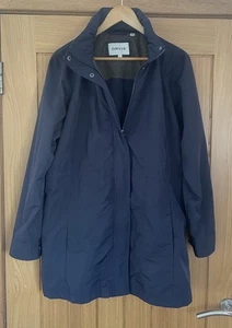 Orvis Übergangsjacke Large dunkelblau verdeckte Kapuze Kordelzug Taille - Bild 1 von 10