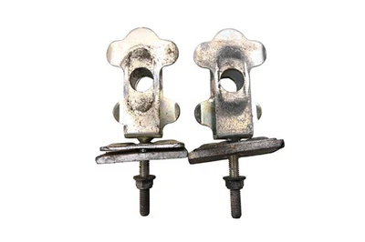 05 Suzuki GS500F Rear Swingarm Chain Tension Adjuster Brackets Mounts - Image 1 of 3