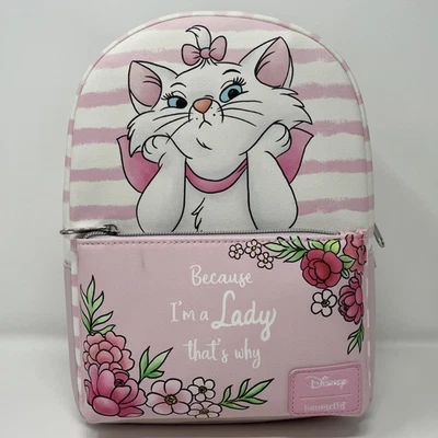 Mini Mochila Loungefly Disney - The Aristocats Marie Stripe Nueva Con Etiquetas Foto 1 de 4