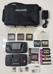 Sega Game Gear Repair Ready w/ Parts - 7 Games + Cases + Power Supply + more - Picture 1 of 10
