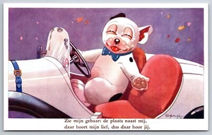 GE Studdy Dog Comic Fantasy~Bonzo In Convertible~Next To Me~Where You Belong - Picture 1 of 2