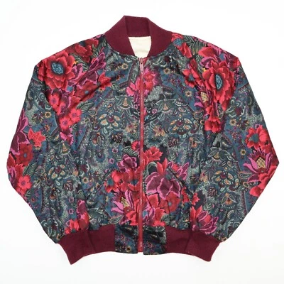 Vintage Holdings fine Accessories Men's Size XL Jacket Bomber Floral Paisley - Image 1 of 4