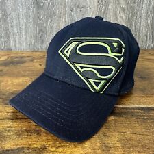 DC Comics Superman Baseball Hat Navy Embroidered Stretch OS Retro Grunge Hip Hop