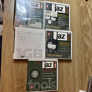 5 Pieces Jaz Disk 2GB IBM Compatible See Pictures IOMEGA PC - Picture 1 of 1