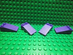 Lego 4 dunkel lila 4x2 Pisten 18 Grad Stein Block NEU - Bild 1 von 1