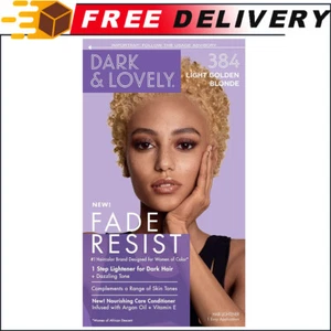 Dark & Lovely Fade Resist Rich Conditioning Hair Color, Light Golden Blonde 384 - Picture 1 of 12