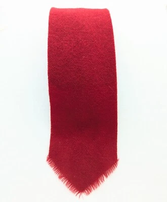 "Corbata polo roja con flecos de lana para hombre Ralph Lauren etiqueta negra 4" 58""" Foto 1 de 4