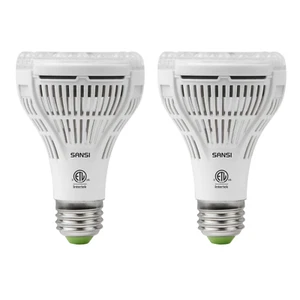 2 Pack LED Grow Light Bulbs 15W 200W Equiv. Full Spectrum Veg PAR25 A21 Sunlike - Picture 1 of 9