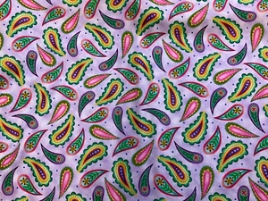 QT FABRICS-MAKE TODAY BEAUTIFUL #1649-29189-L-PAISLEY PURPLE BY MARY TANANA- BTY - Picture 1 of 2