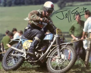FOTO 8x10 firmada por Jeff Smith autografiada leyenda británica del motocross beckett bas - Imagen 1 de 2