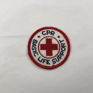 Vintage CPR BASIC LIFE SUPPORT Iron On / Sew On Patch - Picture 1 of 3