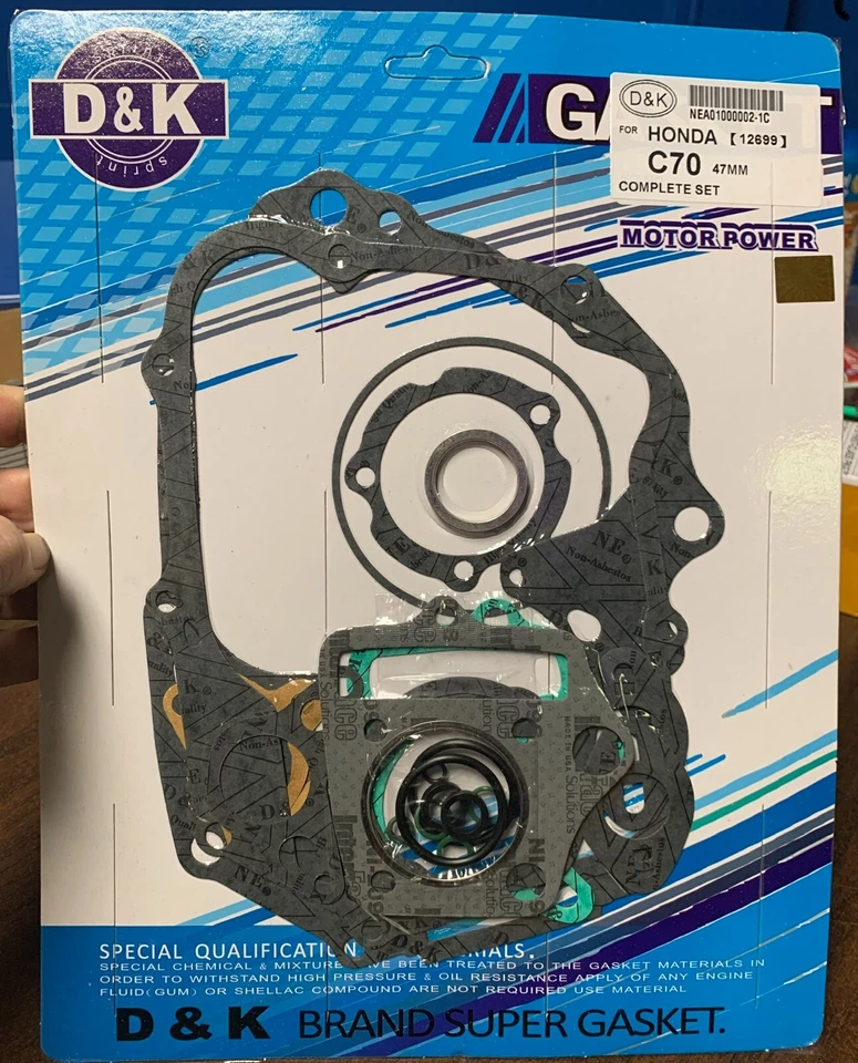 1EA JUEGO COMPLETO JUNTAS C70 NUEVO SE ADAPTA A C70 70-81 (PASAPORTE 6V) (JUNTA C70) S1372 Foto 1 de 1