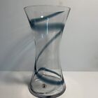 Rare and Beautiful ORREFORS ANNE NILSSON  Blue/Clear Swedish Art Glass 