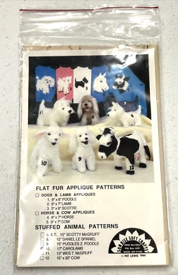 17" Carolamb Stuffed Lamb Pattern - Sonrise Soft Crafts UNCUT - Image 1 of 2