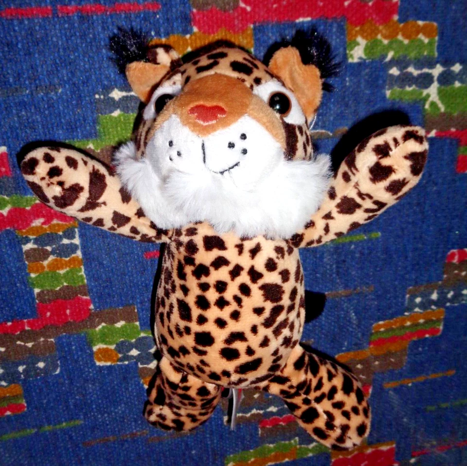 GB3 /  DOUDOU PELUCHE KINDER PANTHERE LEOPARD BEIGE MARRON 23 CM KOM9 - Photo 1/1